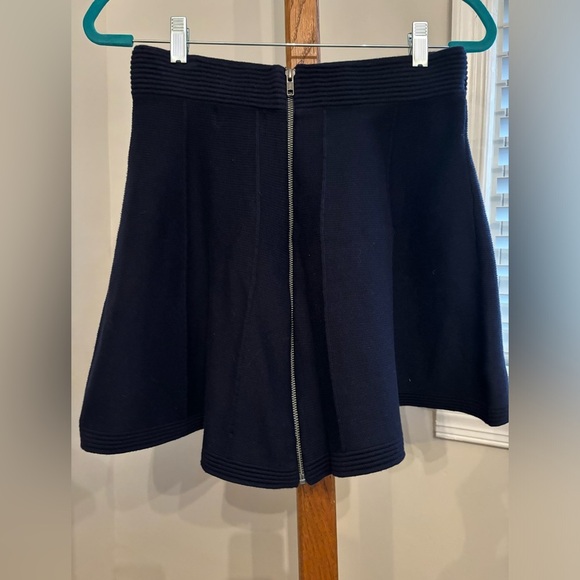 Cynthia Rowley Medium Navy Blue Full Zipper Skirt - Picture 1 of 5